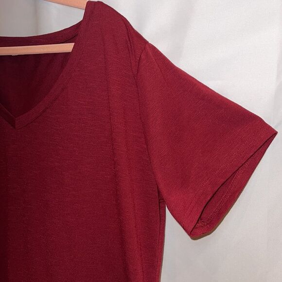 Simple tee V Neck Tunic shirt Size XXL - Picture 4 of 12